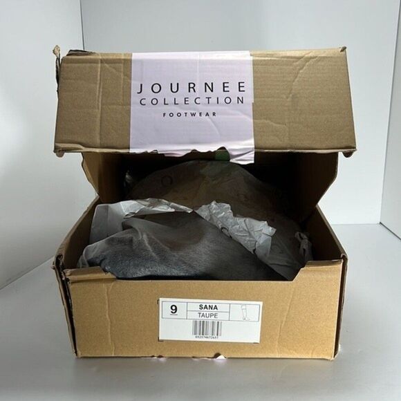 Journee Collection Sana Taupe Over the Knee Boots size 9 - Picture 8 of 10